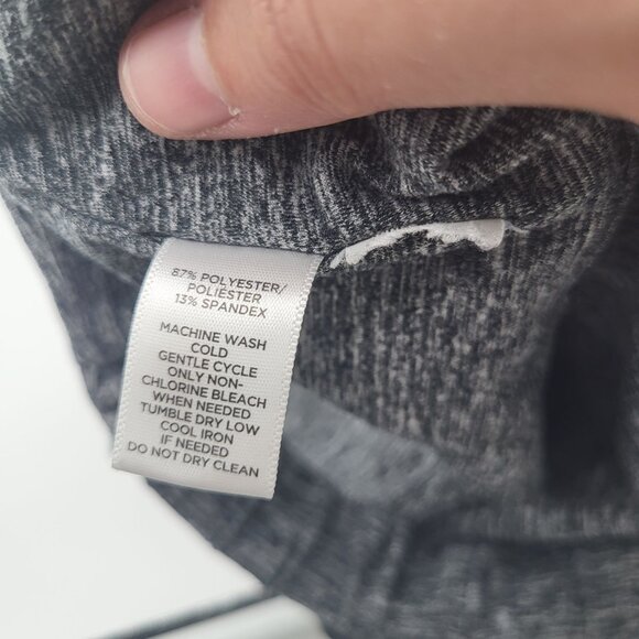 Lou & Grey Women's XS/S Space Dye Black Gray White Sports Bra Athleisure Yoga - Picture 7 of 8